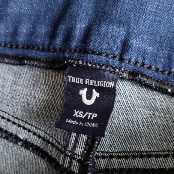 True Religion Dark Wash Pull-on Jeggings (XS) - Picture 8 of 15